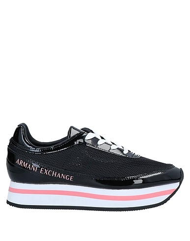ARMANI EXCHANGE Sneakers Black Textile fibres, Polyurethane