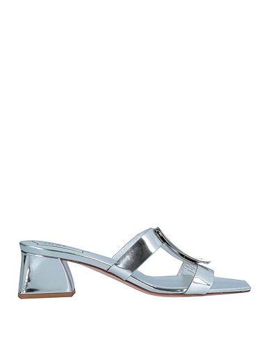 ROGER VIVIER Sandals Silver Soft Leather