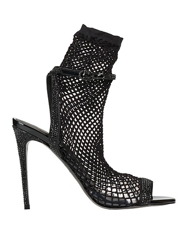 LE SILLA Sandalen Schwarz Gewebefasern, Leder