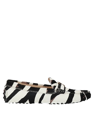 TOD'S Loafers White Leather
