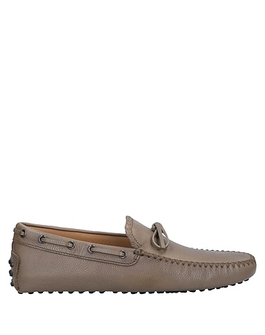 TOD'S Loafers Khaki Soft Leather