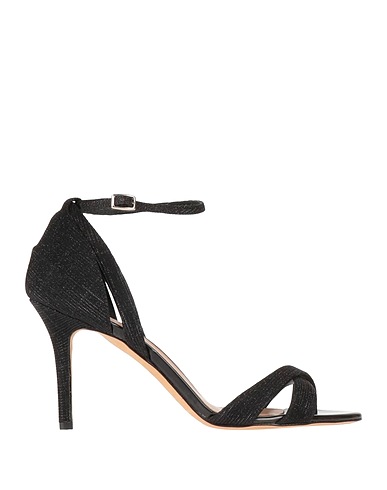 THE SELLER Sandals Black Leather