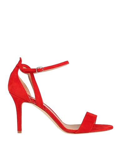 THE SELLER Sandals Tomato red Soft Leather