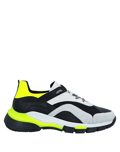 TOSCA BLU Sneakers Black Leather, Textile fibers