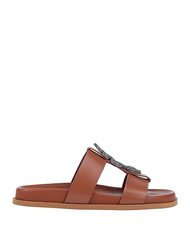 VALENTINO GARAVANI Sandals Brown Leather