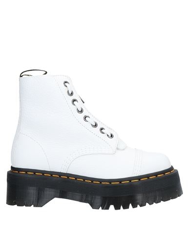 Shop Dr. Martens' Dr. Martens Woman Ankle Boots White Size 7 Soft Leather