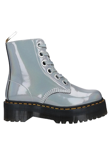 DR. MARTENS Ankle boot Light grey Other Fibres