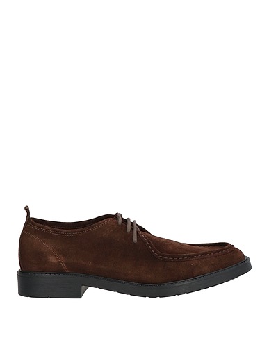 CAFèNOIR Laced shoes Dark brown Leather
