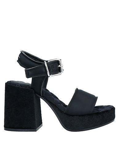 MM6 MAISON MARGIELA Sandals Black Textile fibers