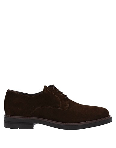 CAFèNOIR Laced shoes Dark brown Leather