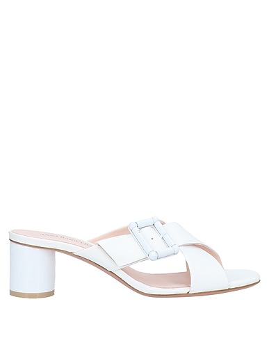 ANNA BAIGUERA Sandals White Leather