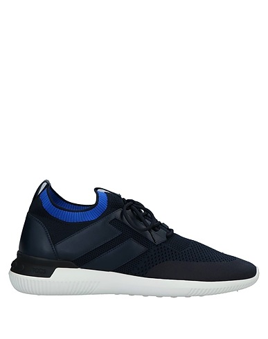 TOD'S NO_CODE Sneakers Midnight blue Textile fibres, Leather