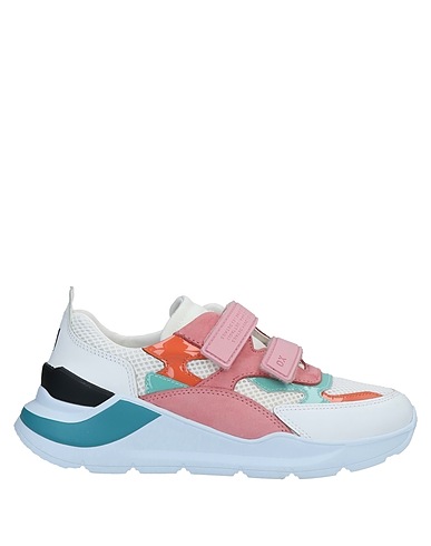 D.A.T.E. Sneakers Pink Leather, Textile fibres