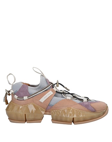JIMMY CHOO Sneakers Azul celeste Cuero, Fibras textiles