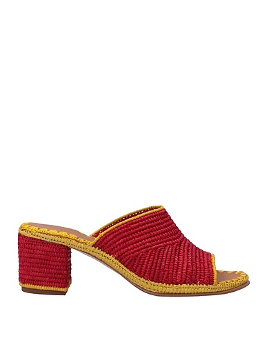 CARRIE FORBES Sandalen Rot Andere Fasern