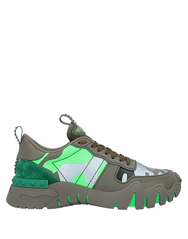 VALENTINO GARAVANI Sneakers Military green Textile fibres
