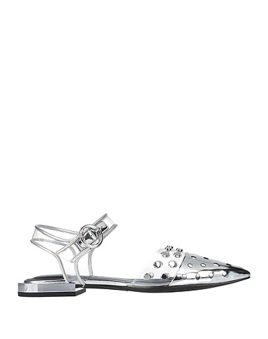 WHAT FOR Ballerinas Silber Polyurethan