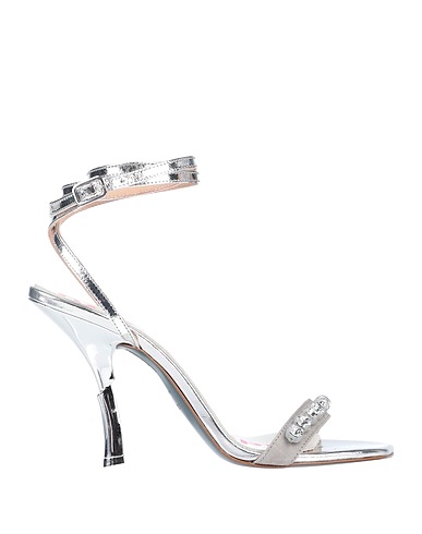PATRIZIA PEPE Sandals Silver Leather