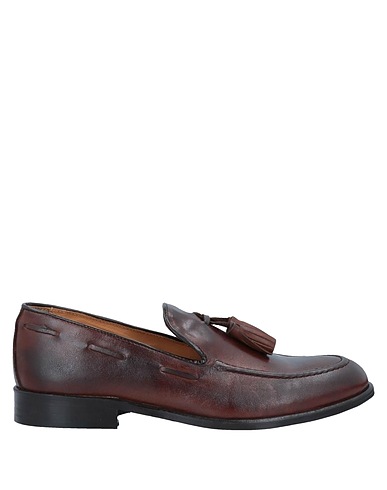 GREY DANIELE ALESSANDRINI Loafers Chocolate brown Soft Leather