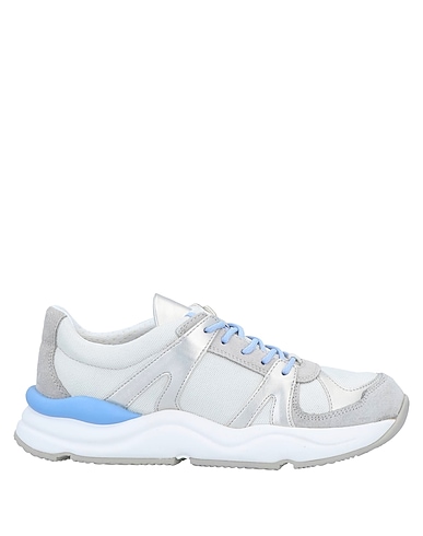 GEOX Sneakers Grey Soft Leather, Textile fibres