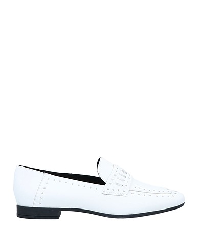 GEOX Loafers White Leather