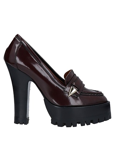 L' AUTRE CHOSE Loafers Burgundy Leather
