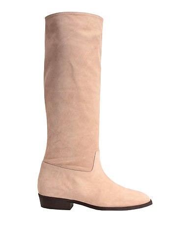 8 by YOOX Boots SPLIT LEATHER TUBE BOOT
 Beige 100% Calfskin