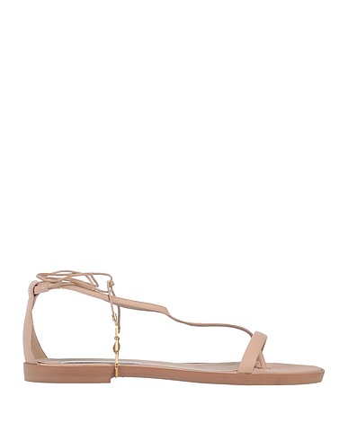 STELLA McCARTNEY Flip flops Beige Textile fibres