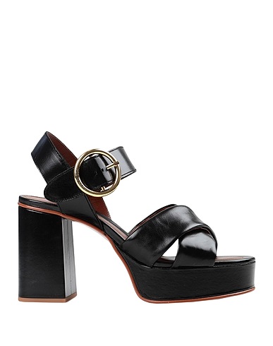 SEE BY CHLOÉ Sandals Black 100% Soft Leather