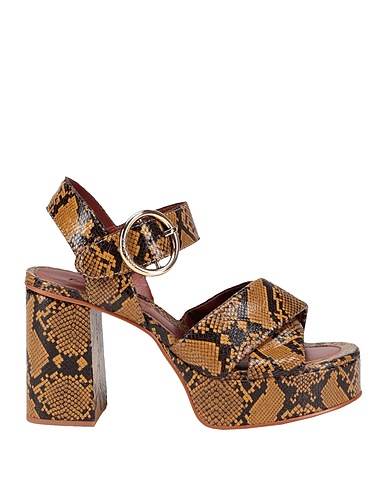 SEE BY CHLOÉ Sandals Yellow Leather
