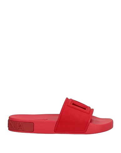 DOLCE&GABBANA Sandals Red 100% Rubber