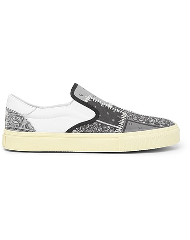 AMIRI Sneakers Grey Textile fibers, Soft Leather