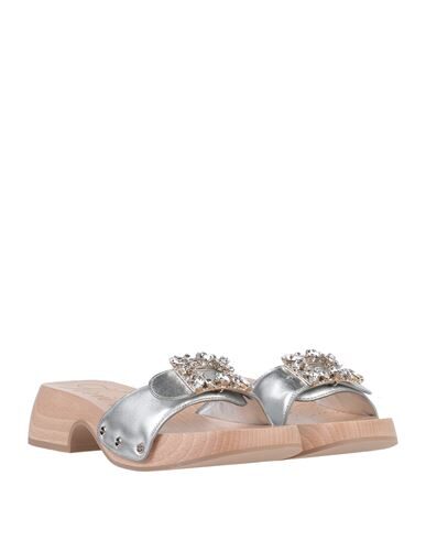 Shop Roger Vivier Woman Mules & Clogs Silver Size 7 Soft Leather