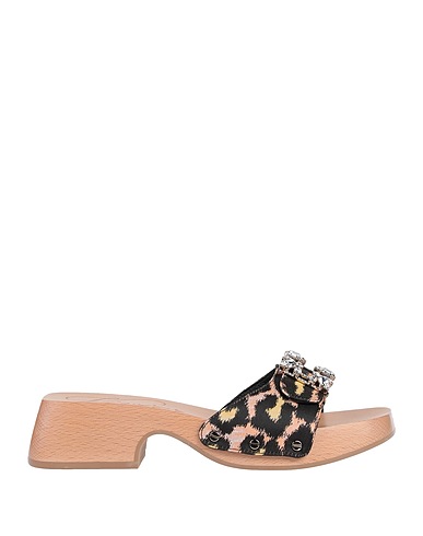 ROGER VIVIER Mules und Clogs Schwarz Gewebefasern, Holz