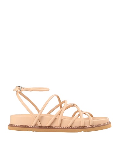 BRUNO PREMI Sandals Beige 100% Goat skin