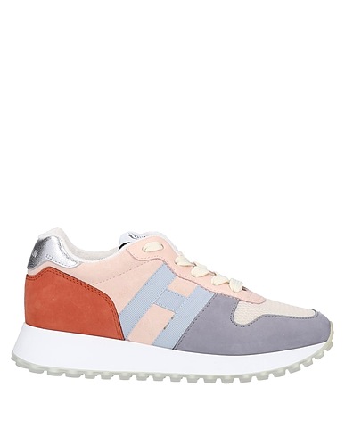HOGAN Sneakers Light pink Leather, Textile fibers