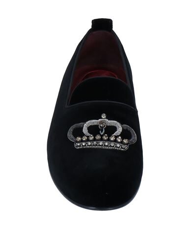 Dolce & Gabbana Dg Cotton Velvet Loafers In Black