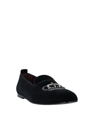 Dolce & Gabbana Dg Cotton Velvet Loafers In Black