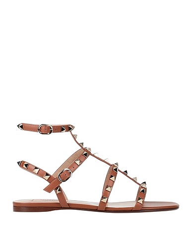 VALENTINO GARAVANI Sandals Camel Soft Leather