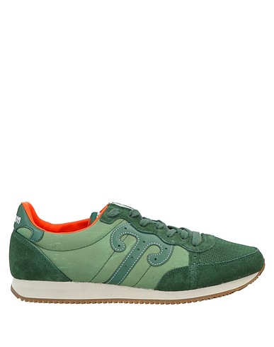 WUSHU RUYI Sneakers Green Textile fibres, Soft Leather
