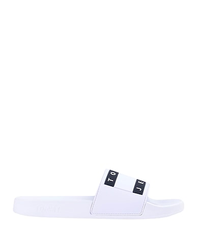 TOMMY JEANS Sandals TOMMY JEANS FLAG POOL SLIDE White 100% PVC - Polyvinyl chloride