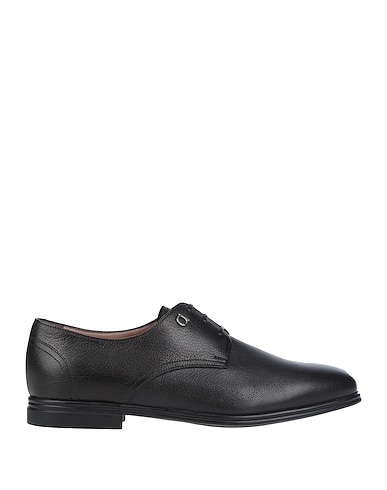FERRAGAMO Laced shoes Black Soft Leather