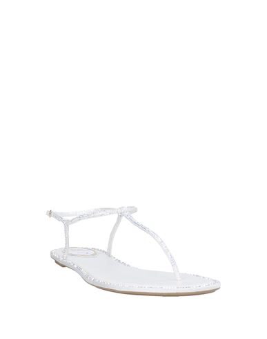 René Caovilla Flip Flops In White