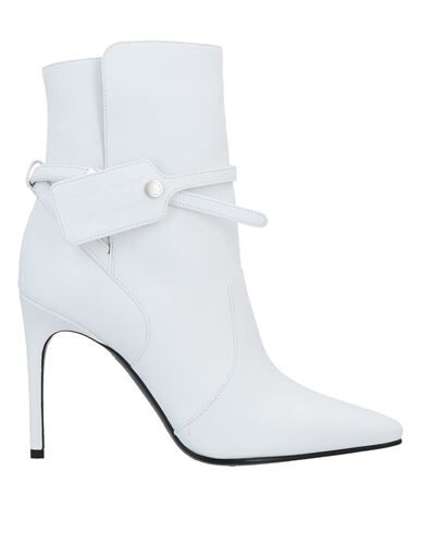 Off-white Zip Tie Pointed Toe Bootie In White