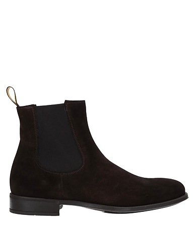 DOUCAL'S Ankle boot Dark brown Soft Leather