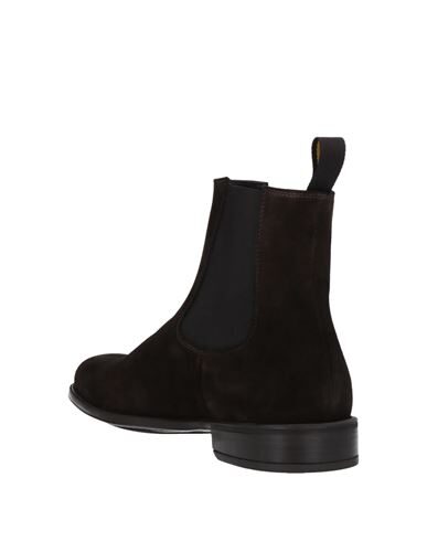 Doucal's Round-headed Short Boots In Dark Brown