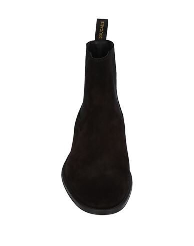 Doucal's Round-headed Short Boots In Dark Brown