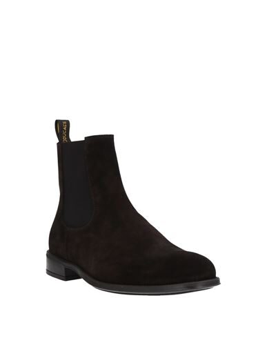 Doucal's Round-headed Short Boots In Dark Brown