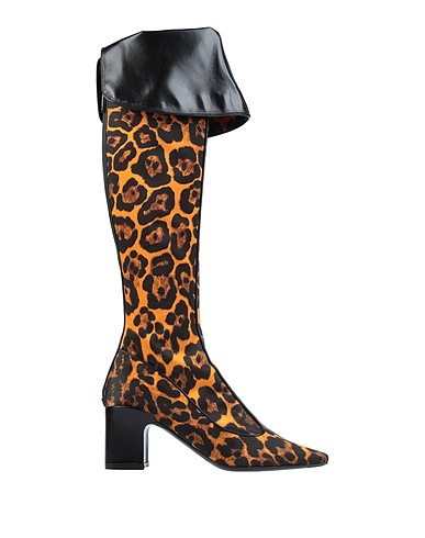 FABRIZIO VITI Boots Orange Textile fibers