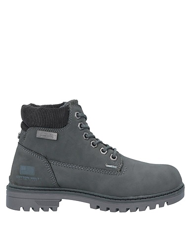 COTTON BELT Ankle boot Grey Textile fibers